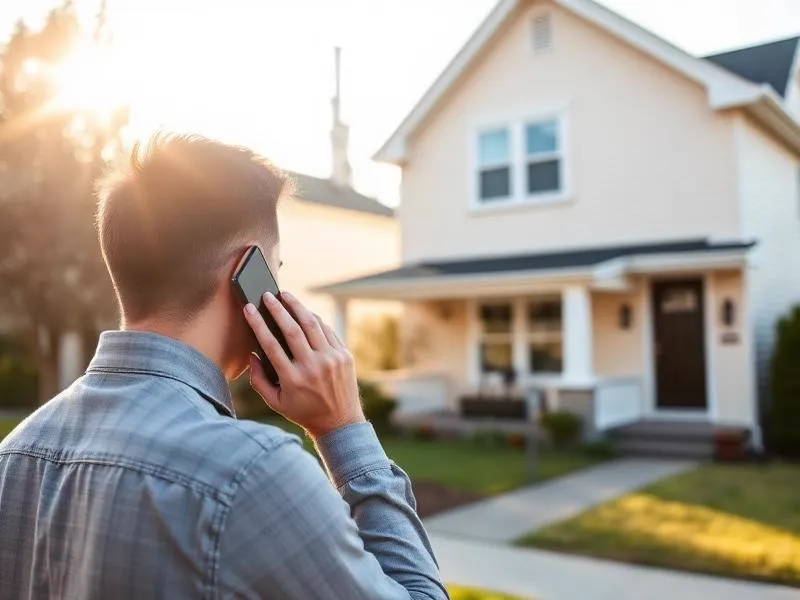 Homeowner calling Cash Home Experts about selling their property