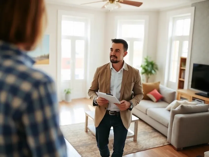 Cash Home Experts team member conducting a property walk-through